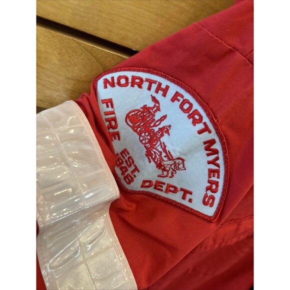 Durable Press Fireman Coveralls Fire Dept M Long Sleeve Zip Snap Pockets - Picture 13 of 13